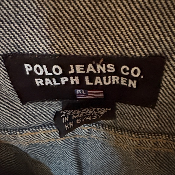 Ralph Lauren Polo Jeans Co. Dark Blue Jean Jacket - Picture 2 of 4